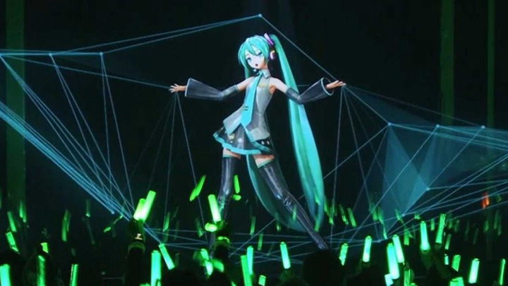 初音未來的3D全息投影演唱會