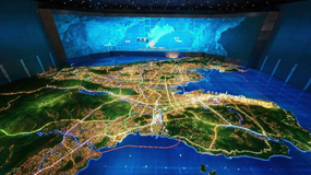 數(shù)字沙盤的加入為展廳增加活力